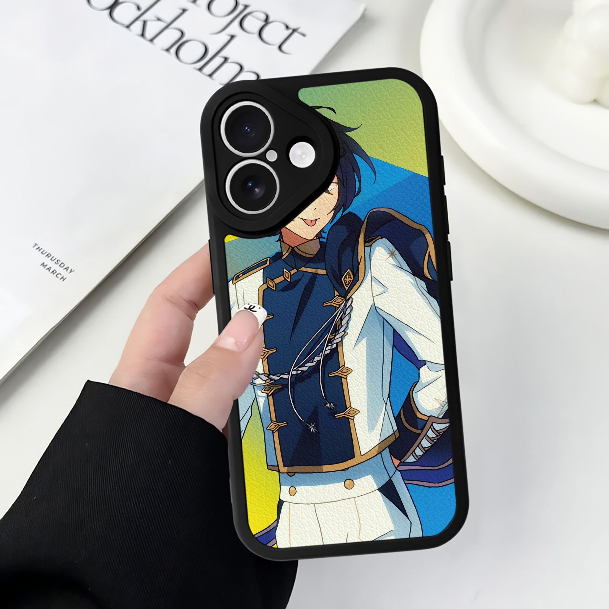 （画像用） あんさんぶるスターズ! Ensemble Stars 【iPhone 16シリーズ対応】シリコンスマホケース（レザー調） 材質：シリコン